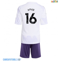 Camisa de time de futebol Manchester United Amad Diallo #16 Replicas 2º Equipamento Infantil 2025-26 Manga Curta (+ Calças curtas)